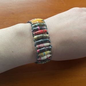 Recycled Magazine Bracelet✨